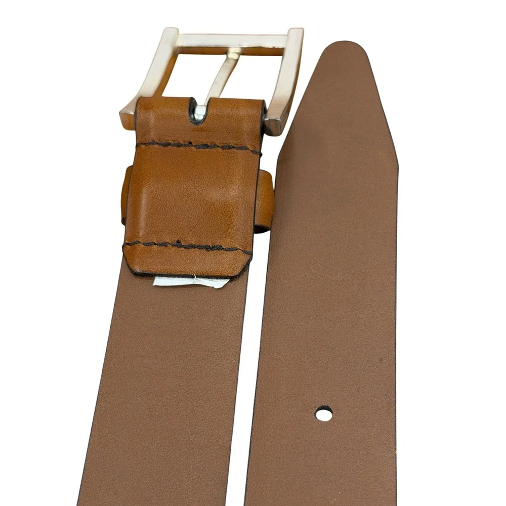Allen Edmonds Dress Belt Men SZ 34 Brown Business Classic Leather USA Practical